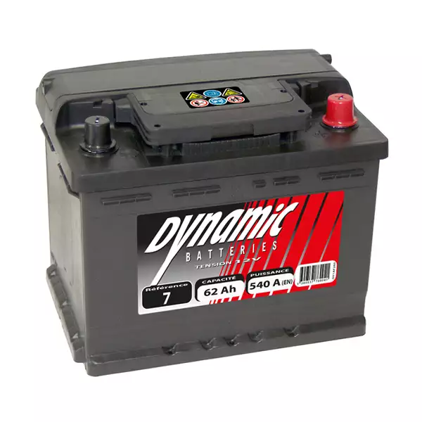 Batterie Auto DYNAMIC 7 L2 - 12V 62Ah 540A