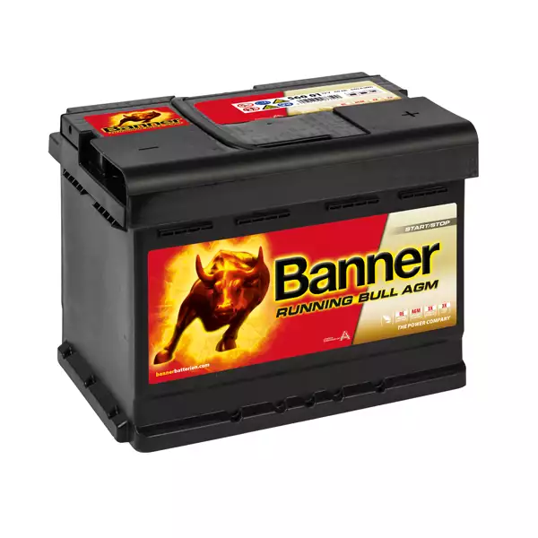 Batterie Plomb AGM Banner 56001 Running 12V 60Ah 600A